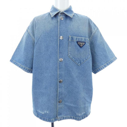 Prada Triangle Logo Gec067 S212 1ZAB S/S Shirt