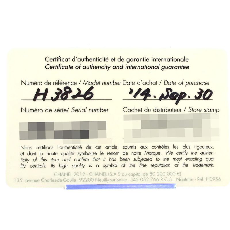 Chanel J12 Blue Light 33mm (1.30in) Ceramic Limited H3826 Ceramic Quartz