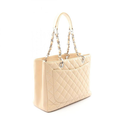 Chanel Tote Bag Matelasse Grand Shopping GST Cream Caviar Skin (grained Calf)