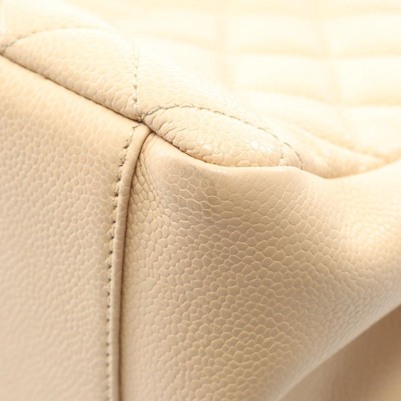 Chanel Tote Bag Matelasse Grand Shopping GST Cream Caviar Skin (grained Calf)