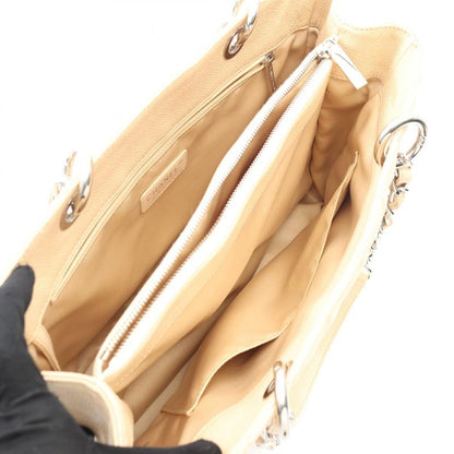 Chanel Tote Bag Matelasse Grand Shopping GST Cream Caviar Skin (grained Calf)