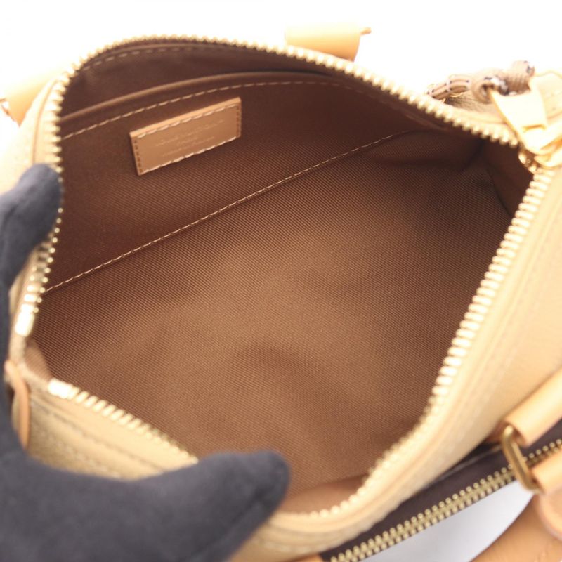 Louis Vuitton Handbag Keepall Bandouliere 25 Monogram M12627 Beige Leather