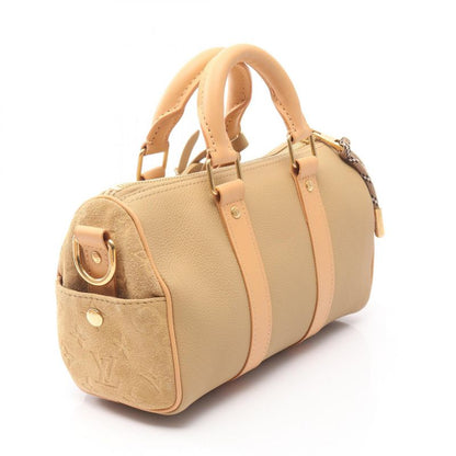 Louis Vuitton Handbag Keepall Bandouliere 25 Monogram M12627 Beige Leather