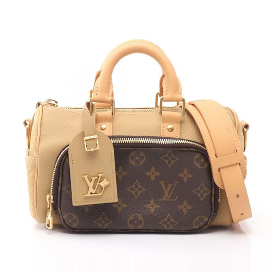 Louis Vuitton Handbag Keepall Bandouliere 25 Monogram M12627 Beige Leather