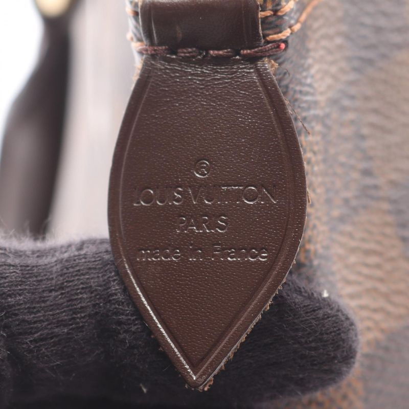 Louis Vuitton Tote Bag Saleya PM Damier Ebene N51183 PVC Coated Canvas Leather