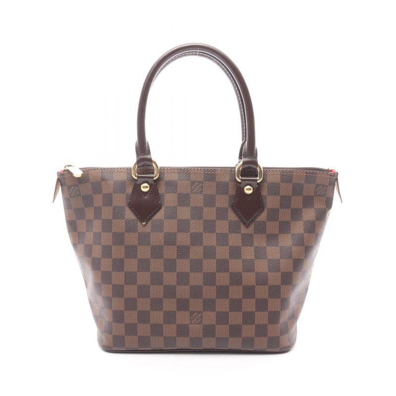Louis Vuitton Tote Bag Saleya PM Damier Ebene N51183 PVC Coated Canvas Leather