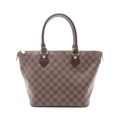 Louis Vuitton Tote Bag Saleya PM Damier Ebene N51183 PVC Coated Canvas Leather