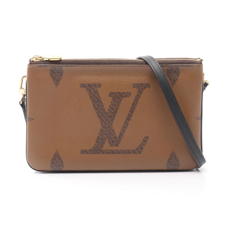 Louis Vuitton Shoulder Bag Pochette Double Zip Monogram Giant Reverse M69203