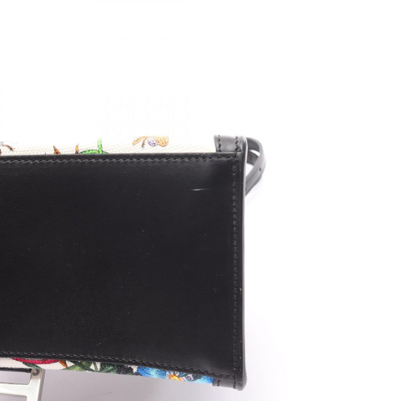 Gucci Handbag Gucci × Balenciaga Hacker Project Flora Hour Glass White Black