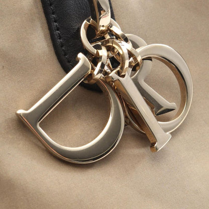 Dior Toujours Oblique Large Beige Dark Brown Canvas Leather Toujours Oblique