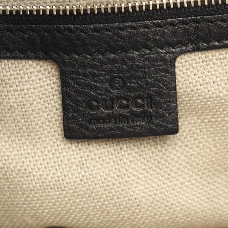 Gucci Shoulder Bag 268749 Black Leather Shoulder Bag Women's Used A
