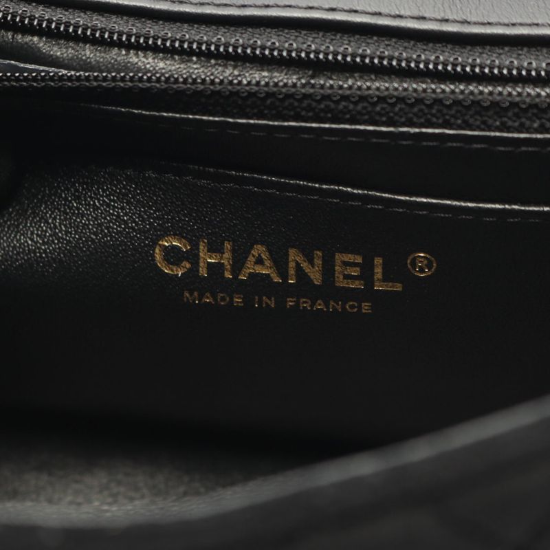 Chanel Shoulder Bag 2.55 Black Fabric 2.55 Mini Matelasse Chain Shoulder Ladies