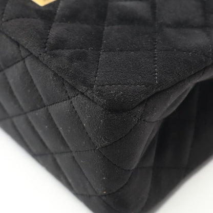 Chanel Shoulder Bag 2.55 Black Fabric 2.55 Mini Matelasse Chain Shoulder Ladies
