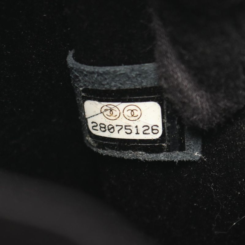 Chanel Shoulder Bag Coco Mark Gold Leather Chain Clutch Women's Used A