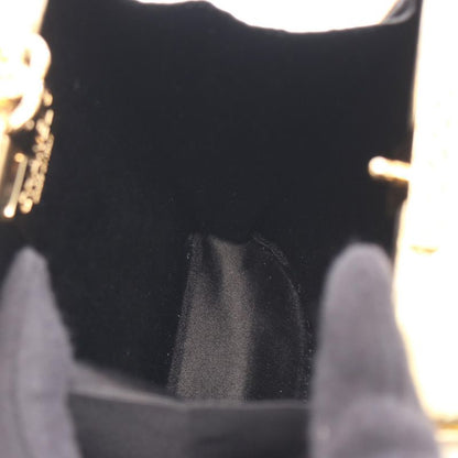 Chanel Shoulder Bag Coco Mark Gold Leather Chain Clutch Women's Used A