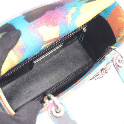 Dior Handbag Lady Dior Small Christian Dior × Chris Martin Multi Leather Lady
