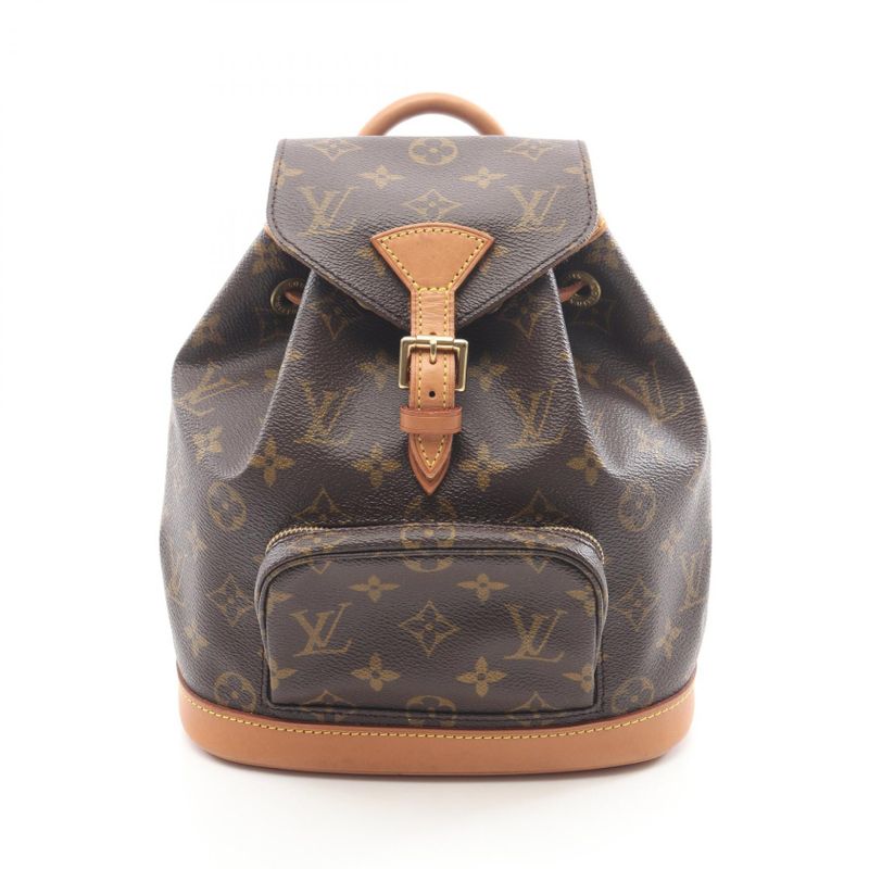Louis Vuitton Rucksack Sac Backpack Mini Montsouris M51137 PVC Coated Canvas