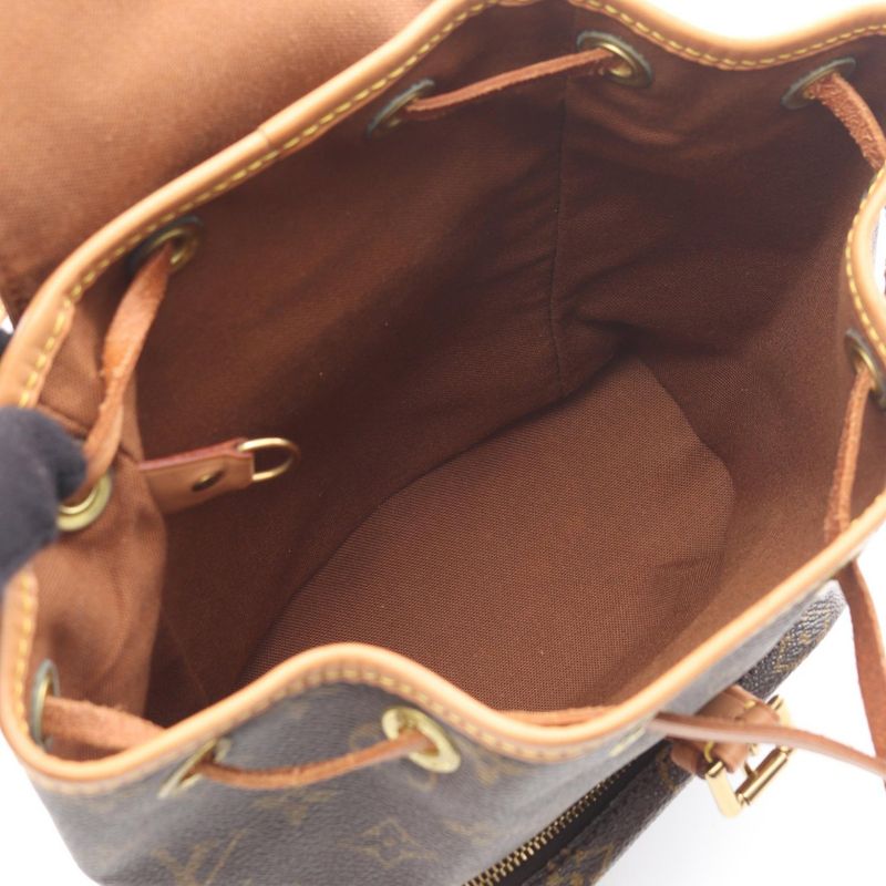 Louis Vuitton Rucksack Sac Backpack Mini Montsouris M51137 PVC Coated Canvas