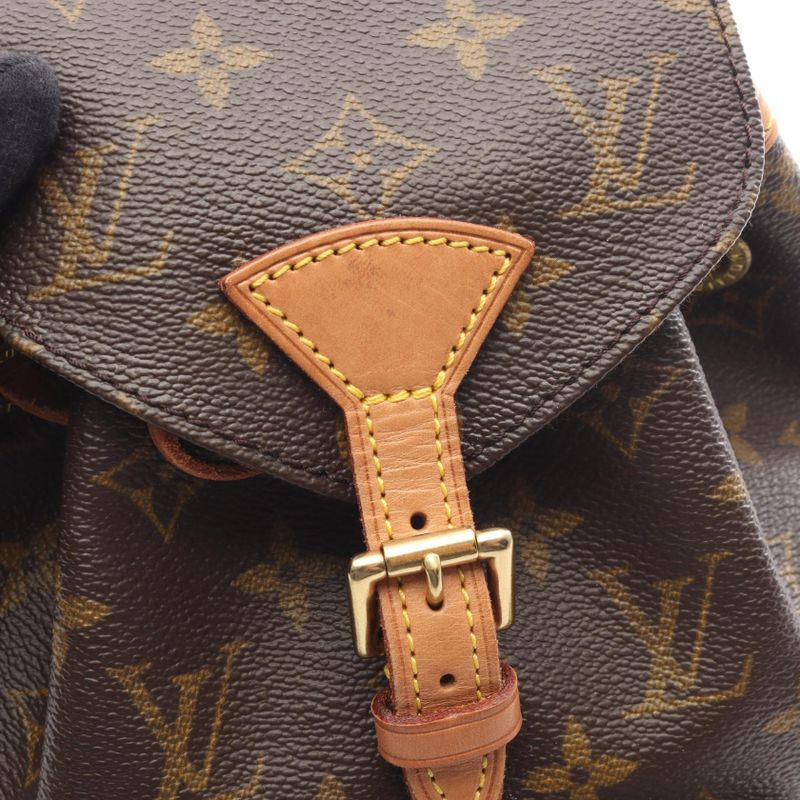 Louis Vuitton Rucksack Sac Backpack Mini Montsouris M51137 PVC Coated Canvas