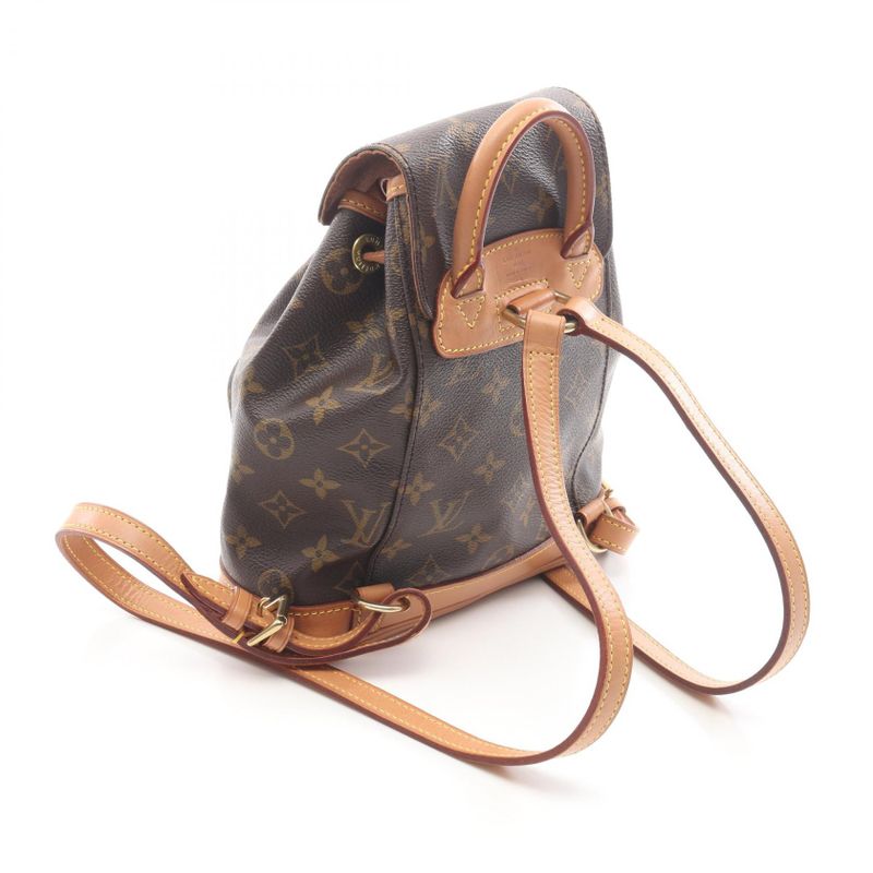 Louis Vuitton Rucksack Sac Backpack Mini Montsouris M51137 PVC Coated Canvas