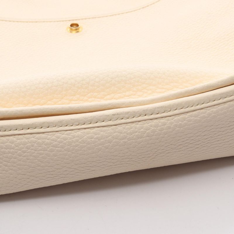 Hermes Shoulder Bag Evelyn 3 Trois PM Nata Etoupe Leather Evelyn 3PM Nata