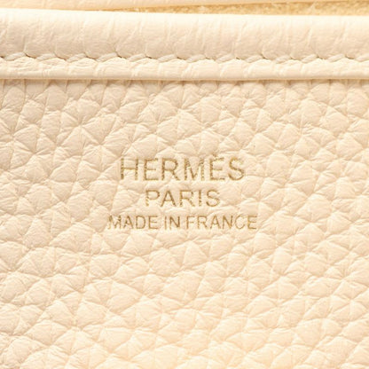 Hermes Shoulder Bag Evelyn 3 Trois PM Nata Etoupe Leather Evelyn 3PM Nata