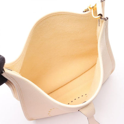 Hermes Shoulder Bag Evelyn 3 Trois PM Nata Etoupe Leather Evelyn 3PM Nata