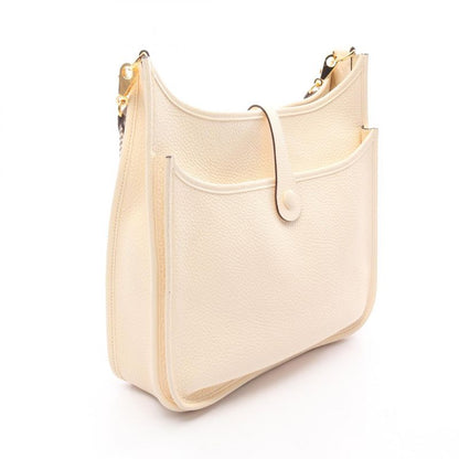 Hermes Shoulder Bag Evelyn 3 Trois PM Nata Etoupe Leather Evelyn 3PM Nata