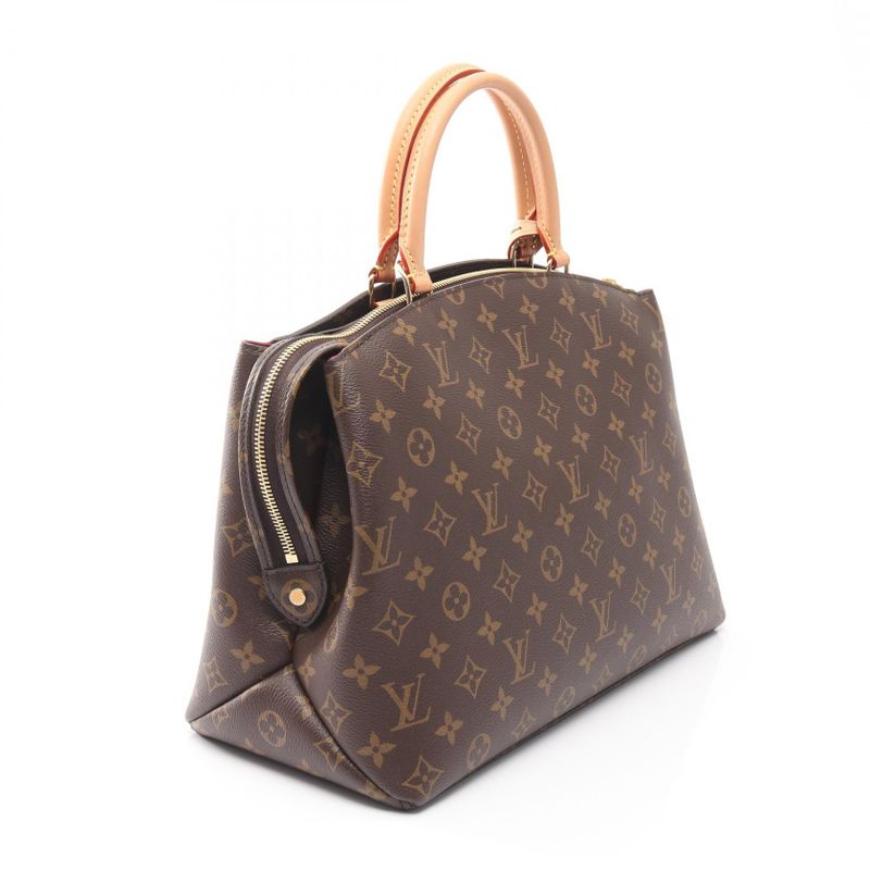 Louis Vuitton Handbag Grand Palais MM M45898 PVC Coated Canvas Leather Grand
