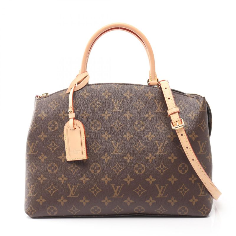 Louis Vuitton Handbag Grand Palais MM M45898 PVC Coated Canvas Leather Grand