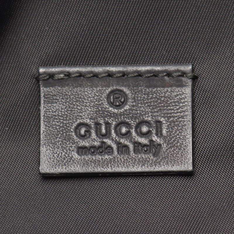 Gucci Waist Bag Body Bag Guccissima Sherry Line 246409 Black Leather Guccissima