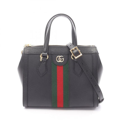 Gucci Handbag Ophidia 719882 Black Leather Ophidia Small 2way Tote Bag Women's