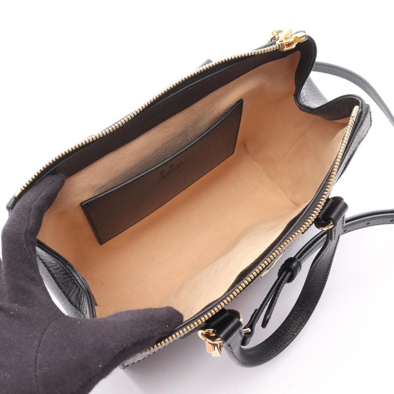 Gucci Handbag Ophidia 719882 Black Leather Ophidia Small 2way Tote Bag Women's