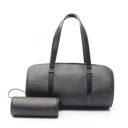 Louis Vuitton Handbag Souffle M52222 Noir Black Leather Souffle Women's Used B