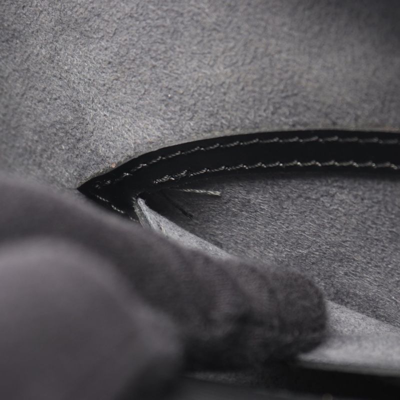 Louis Vuitton Handbag Souffle M52222 Noir Black Leather Souffle Women's Used B