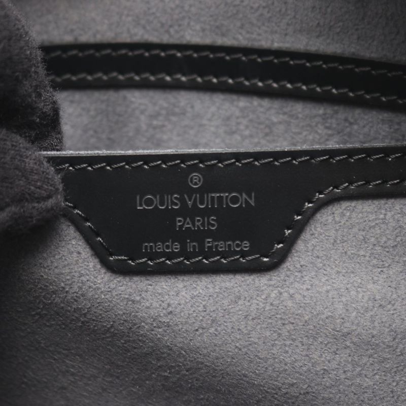 Louis Vuitton Handbag Souffle M52222 Noir Black Leather Souffle Women's Used B