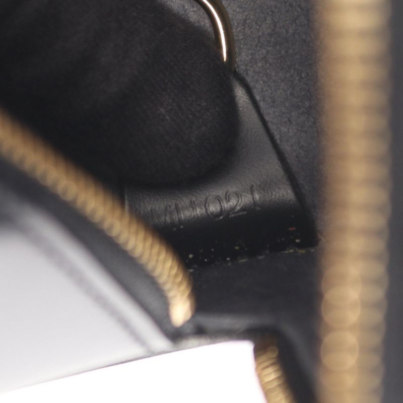 Louis Vuitton Handbag Souffle M52222 Noir Black Leather Souffle Women's Used B