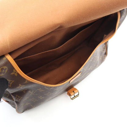 Louis Vuitton Shoulder Bag Saumur 35 M42254 PVC Coated Canvas Leather Saumur 35