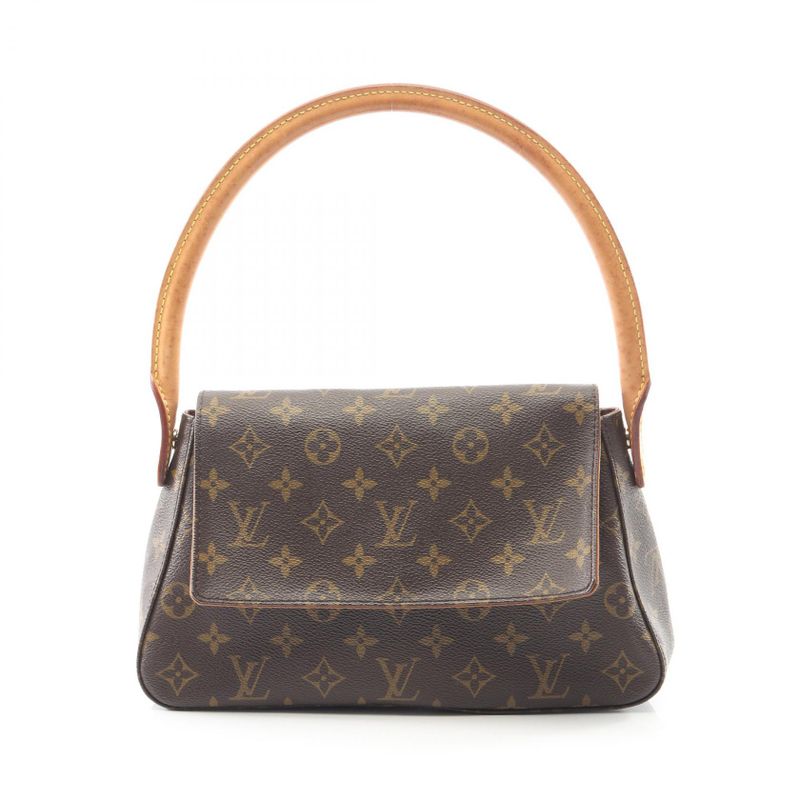 Louis Vuitton Handbag Mini Looping M51147 PVC Coated Canvas Leather Mini