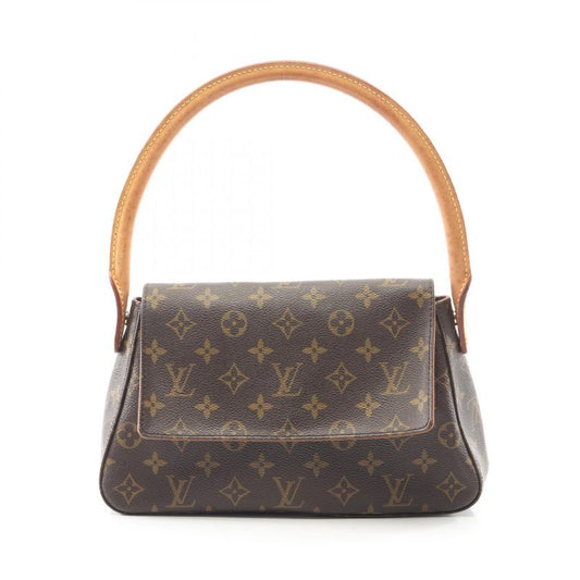 Louis Vuitton Handbag Mini Looping M51147 PVC Coated Canvas Leather Mini