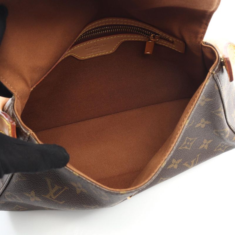 Louis Vuitton Handbag Mini Looping M51147 PVC Coated Canvas Leather Mini