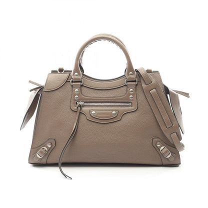 Balenciaga Handbag Neo Classic Brown Leather Neo Classic City Unisex Used A