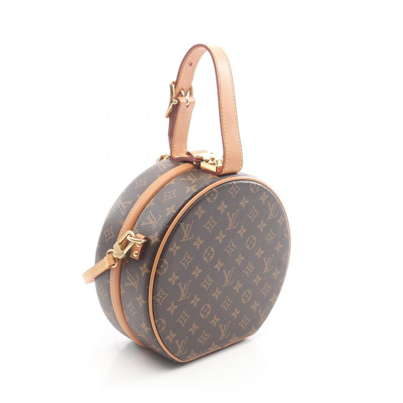 Louis Vuitton Handbag Petite Boite Chapeau M43514 PVC Coated Canvas Leather