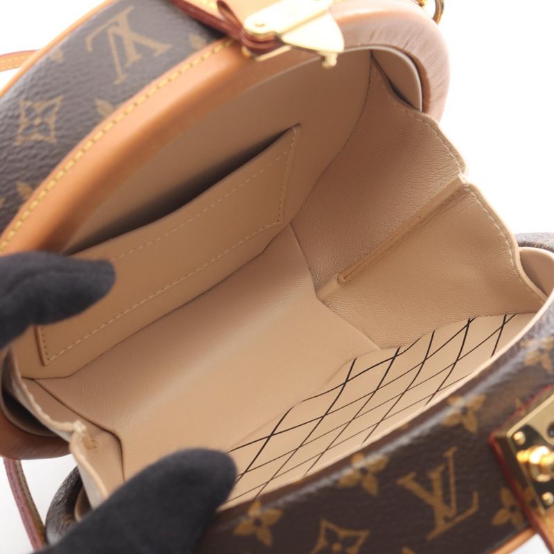 Louis Vuitton Handbag Petite Boite Chapeau M43514 PVC Coated Canvas Leather