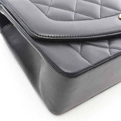 Chanel Shoulder Bag Matelasse Diana Flap A01165 Black Lambskin (sheep Leather)