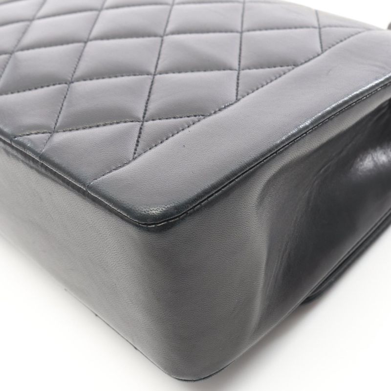 Chanel Shoulder Bag Matelasse Diana Flap A01165 Black Lambskin (sheep Leather)