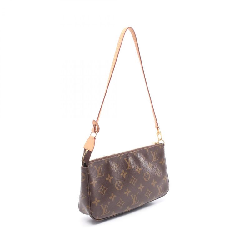 Louis Vuitton Handbag Pochette Accessory M40712 PVC Coated Canvas Leather