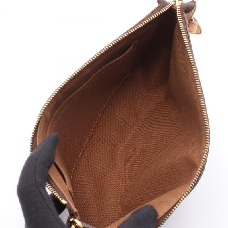 Louis Vuitton Handbag Pochette Accessory M40712 PVC Coated Canvas Leather