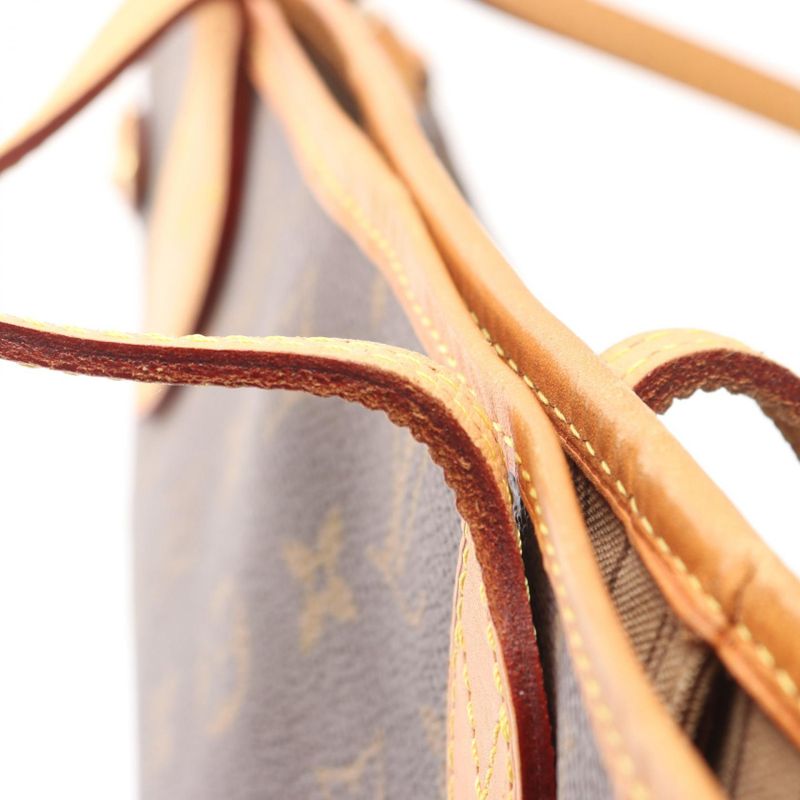 Louis Vuitton Tote Bag Neverfull MM M40156 PVC Coated Canvas Leather Neverfull