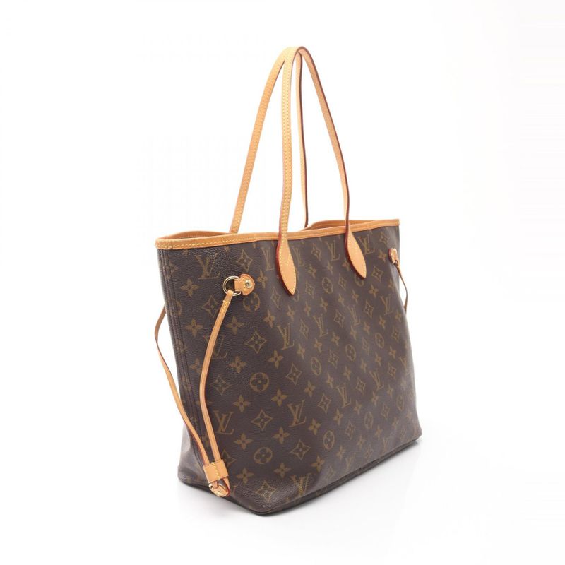Louis Vuitton Tote Bag Neverfull MM M40156 PVC Coated Canvas Leather Neverfull